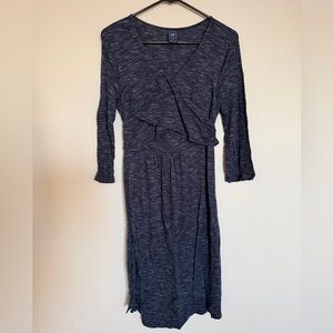 Maternity Wrap Long Sleeve Dress